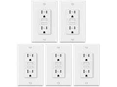 ELECTECK 5 Pack GFCI Outlets 15A