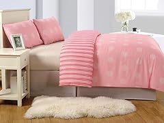 Pink Dot Comforter Set (Twin or Full)