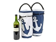13" Nylon Anchor Wine Bag, Set of 2