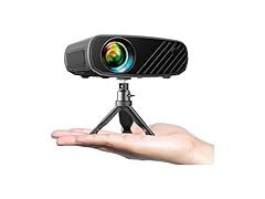 ELEPHAS Projector with WiFi & Bluetooth - 800 ANSI Lumens HD Home Theater, Officially Licensed Prime Video/YouTube, Auto Keystone, HDMI/USB, iOS & Android Compatible (Open Box)