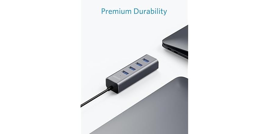 Anker Aluminum USB-C Hub – 4 Fast USB-A 3.0 Ports for Seamless Connectivity - Image 5