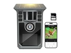 FRKTCAM Trail Camera 4K 64MP Solar Game Camera