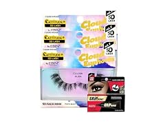 Ebin Cloud Euphoria Aura Lashes 3 Pk and Glue