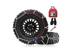 Taseyok Snow Chains for Trucks, 2 Piece x 12mm