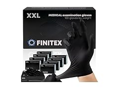 FINITEX 5mil Black Nitrile Disposable 1000ct Gloves