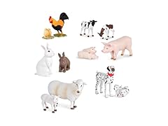 Terra by Battat Toy Farm Animals Set