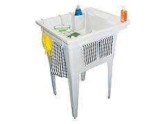 Floor-Mounted Laundry Tub w/ Accessories