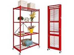 Origami R5 4 TIER SHELVES With Casters -Choose Color