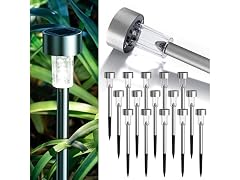 GIGALUMI Solar Pathway Lights, 16 Pack