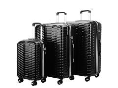 Tucci Occhio Expandable Spinner Wheel Luggage Set, 3-Piece