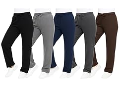3Pk Womens Heavy Loose Fit Fleece Pants