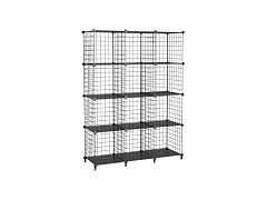 12-Cube Storage Organizer Metal Wire
