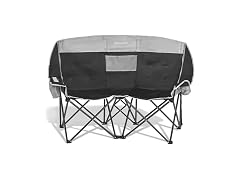SUNNYFEEL Black Loveseat Chair w/Cooler
