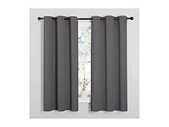 NICETOWN Grey Blackout Curtain 42"W x 63"L