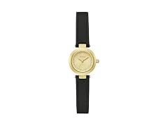 GUESS Women's 22.5mm Black Leather Watch