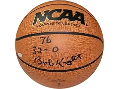 Bob Knight Autographed 1976 32-0 Ball