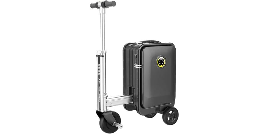 Hardly Rideable AIRWHEEL Electric Rideable Suitcase