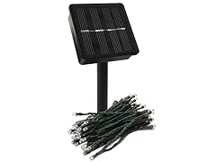 Rethink White White Solar String Lights, 150 LEDs