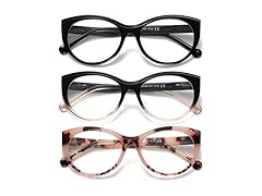  Oversized Cateye Reading Glasses +3