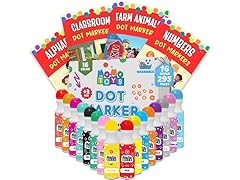 16-Pack Dot Markers w/ Activity Sheets