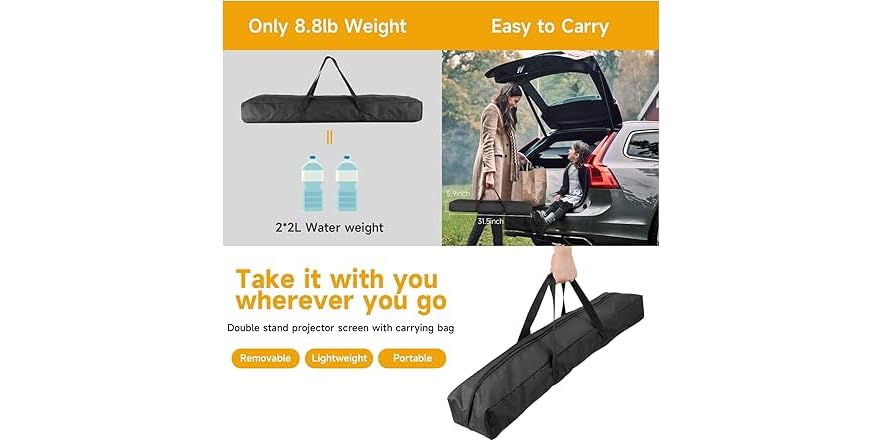 SCREENMAX Projector Screen with Stand