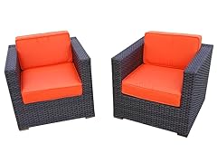 Bellagio Armchairs, Orange