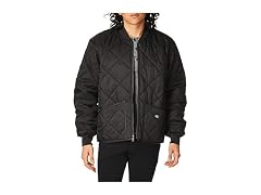 Dickies Men (3XL) Diamond Quilited Jacket Black