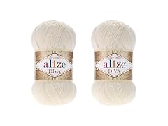 Alize Diva Yarn 100% Microfiber 2-Skein