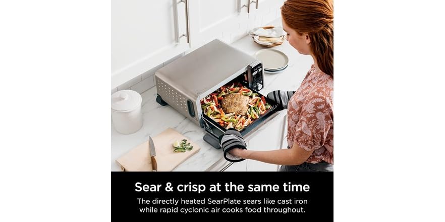Ninja SP351 Foodi Smart Forno E Friggitrice Ad Aria 15 In 1, Doppio Calore 1800 W, XL, Usato (come Nuovo) - Foto 3