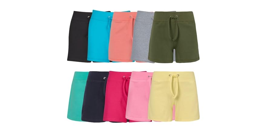 (4-Pack) Women's French Terry Bermuda Shorts