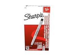 Sharpie Ultra Fine Black Markers, 12ct