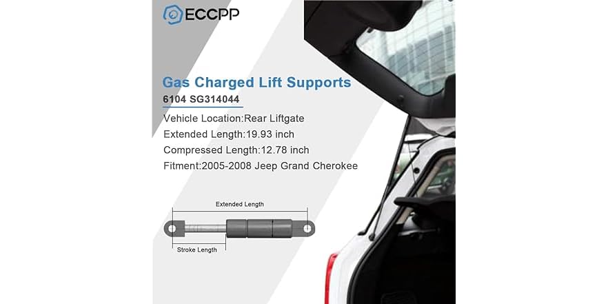 BOXI Qty 2  Liftgate Lift Supports Gas Shocks Springs Struts Fits For Toyota 4runner 2010 2023 Pm4004 689070w091 68907 0w101 68908 0w091 689080w101 - View #9