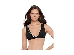 Steve Madden Women's Over Shoulder Triangle Studs