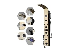 BWE Shower Panel Tower 304 Stainless Steel with 6 Body Jets