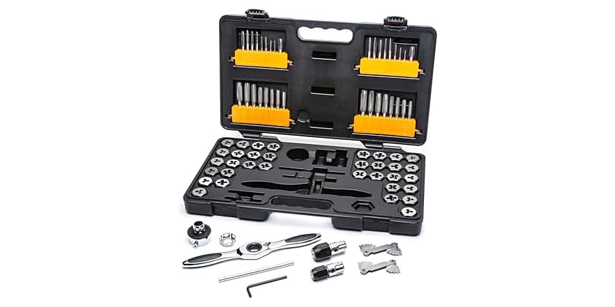 GEARWRENCH 77pc SAE/Metric Tap and Die Set -3887
