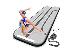 SereneLife Inflatable Gymnastics Mat 9.8 ft Air Track Tumble Mat
