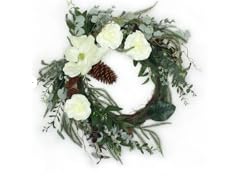 26" Magnolia Rose Christmas Wreath