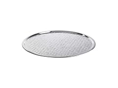 TableCraft  Hive Collection Round Serving Tray, Stainless Steel 