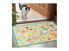 CRYPTOLITE Boho Floral Entryway Rug 2x3