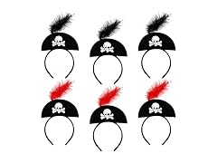 6 Pcs Skull Feather Headband