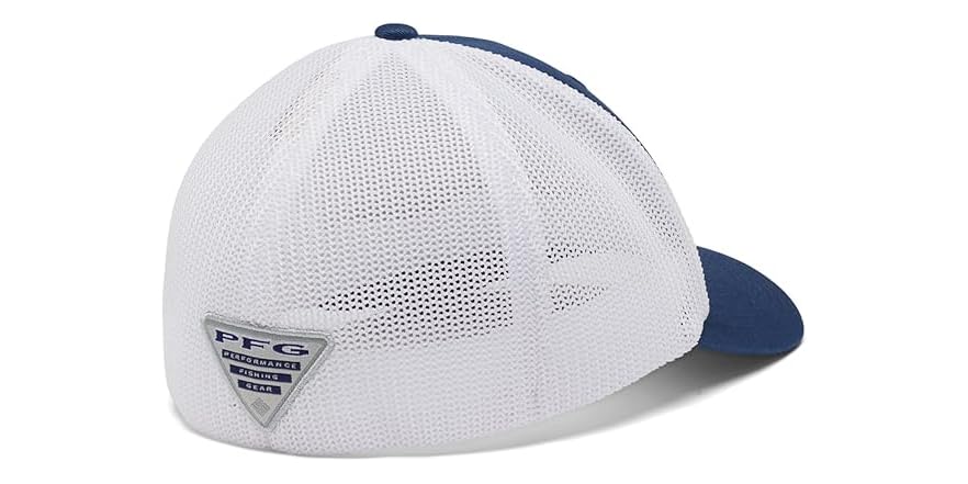 Cappellino Columbia PFG Hooks Mesh Ball Cap - Unisex, Blu Vintage, Berretto Da Pesca E Outdoor Con Retro In Rete