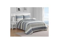 Nautica Reversible Twin Quilt Set