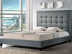 Hirst Platform Bed Gray- 2 Sizes