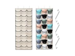 24 Pocket Over Door Hat Organizer