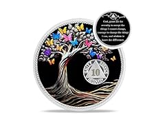 IELCJJ Delicate 10 Month Sobriety Coin