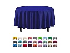Premium Round Navy Blue table cover 84" round