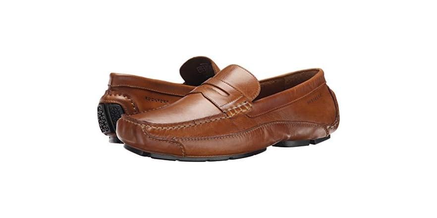Mocassins (loafer) Rockport Everett Pour Homme - Cuir Noir - Pointure 42 - Largeur M - Neuf Avec Emballage