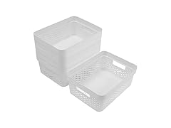 GLAD Plastic Storage Basket, Set of 6