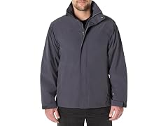 Amazon Essentials Rain Jacket, Dark Grey (L)