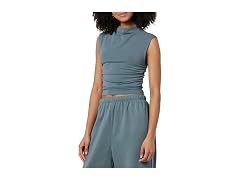 The Drop Raylen Sleeveless Ruched Top